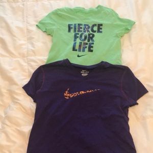 Kids Large Nike athletic shirt set